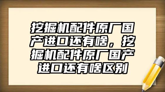 挖掘機配件原廠國產進口還有啥，挖掘機配件原廠國產進口還有啥區別