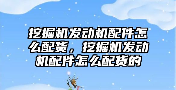 挖掘機發動機配件怎么配貨，挖掘機發動機配件怎么配貨的