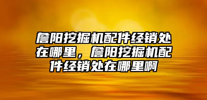 詹陽挖掘機(jī)配件經(jīng)銷處在哪里，詹陽挖掘機(jī)配件經(jīng)銷處在哪里啊