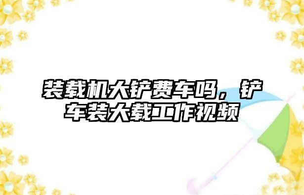 裝載機大鏟費車嗎，鏟車裝大載工作視頻