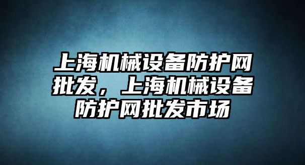 上海機械設(shè)備防護網(wǎng)批發(fā)，上海機械設(shè)備防護網(wǎng)批發(fā)市場