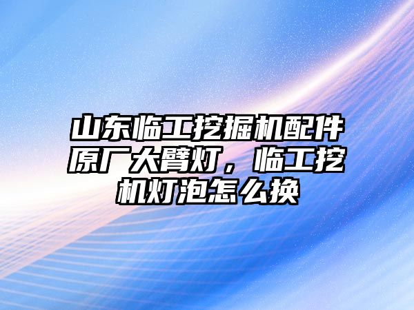 山東臨工挖掘機配件原廠大臂燈，臨工挖機燈泡怎么換