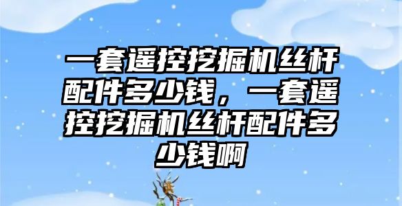 一套遙控挖掘機絲桿配件多少錢，一套遙控挖掘機絲桿配件多少錢啊