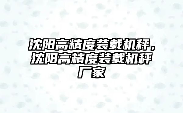 沈陽高精度裝載機秤，沈陽高精度裝載機秤廠家