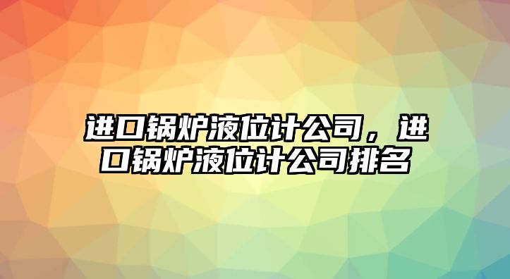 進口鍋爐液位計公司，進口鍋爐液位計公司排名