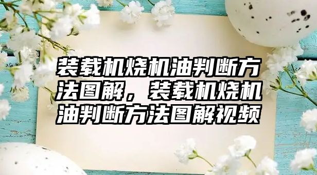 裝載機燒機油判斷方法圖解，裝載機燒機油判斷方法圖解視頻