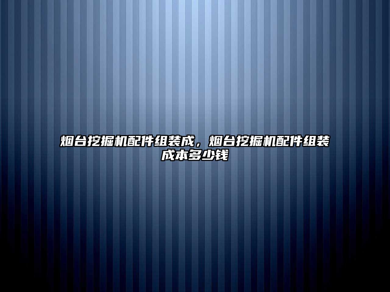 煙臺挖掘機配件組裝成，煙臺挖掘機配件組裝成本多少錢