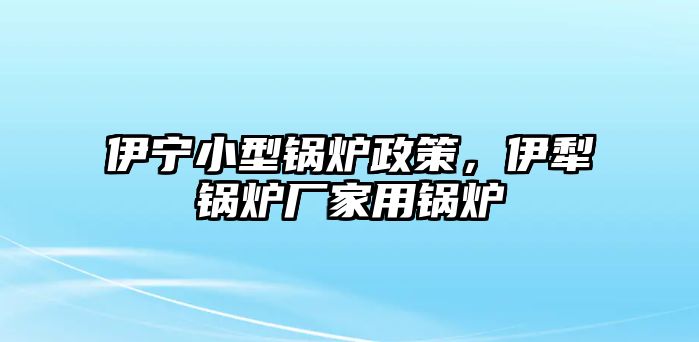 伊寧小型鍋爐政策，伊犁鍋爐廠家用鍋爐